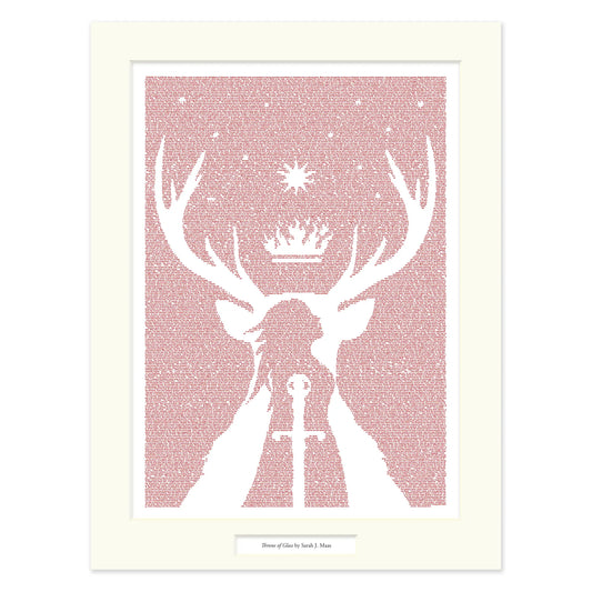 Throne of Glass Matted Print Litographs