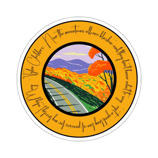 Tyler Childers-Inspired "Lovely Lady May" Mountains Sticker - Harper Grace Press