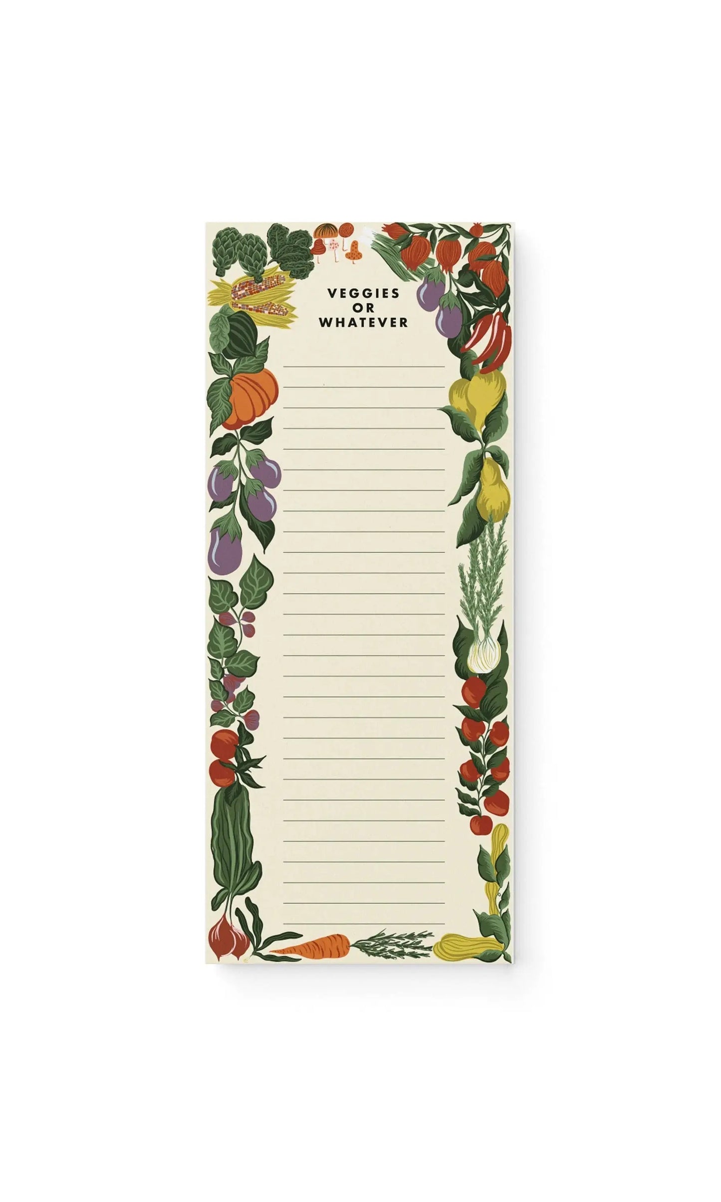 Veggies or Whatever Illustrated Market Notepad | 50 Sheets