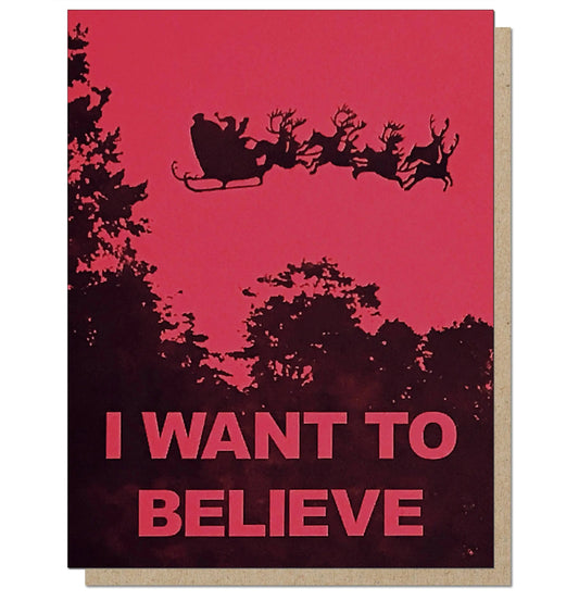 Want To Believe Card