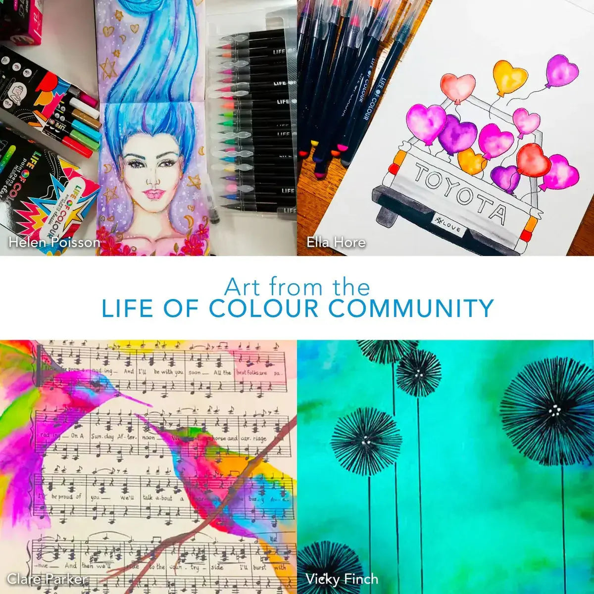 Watercolour Brush Pens - Set of 20 Life of Colour