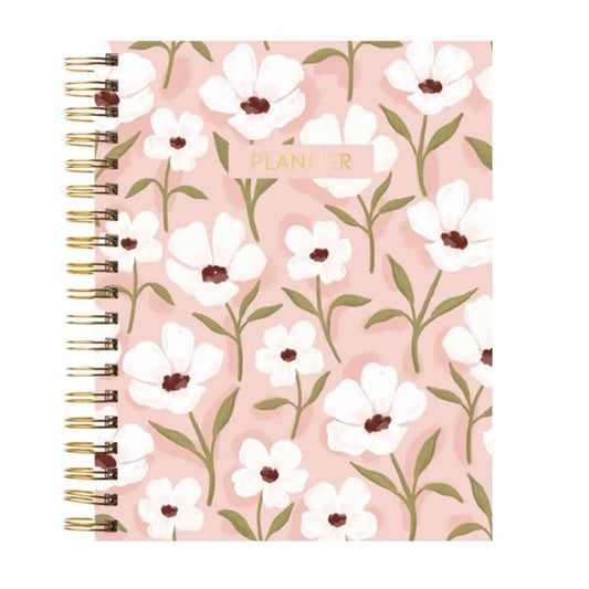 White Anemone Undated Planner Elyse Breanne Design