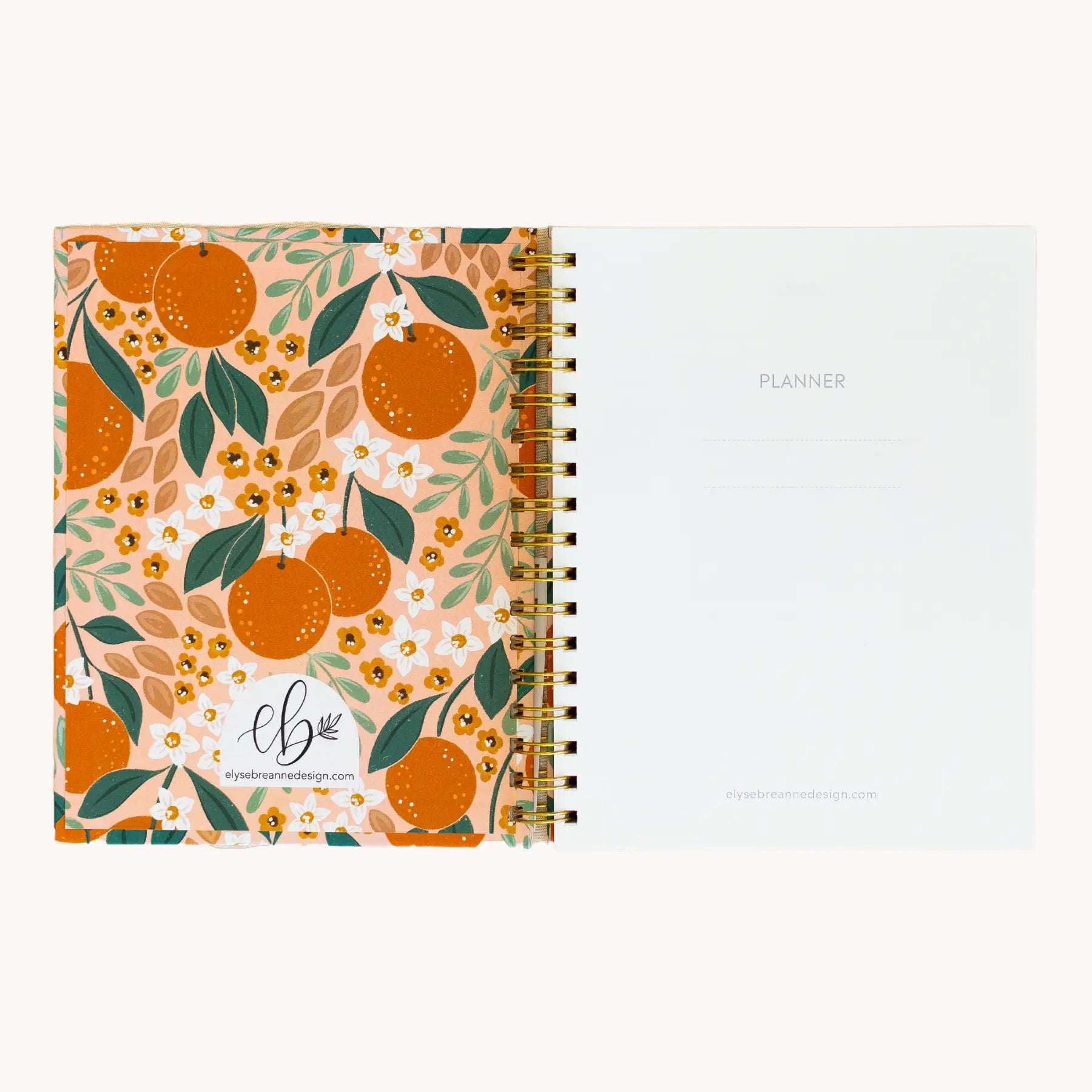 White Line Drawn Undated Planner Elyse Breanne Design