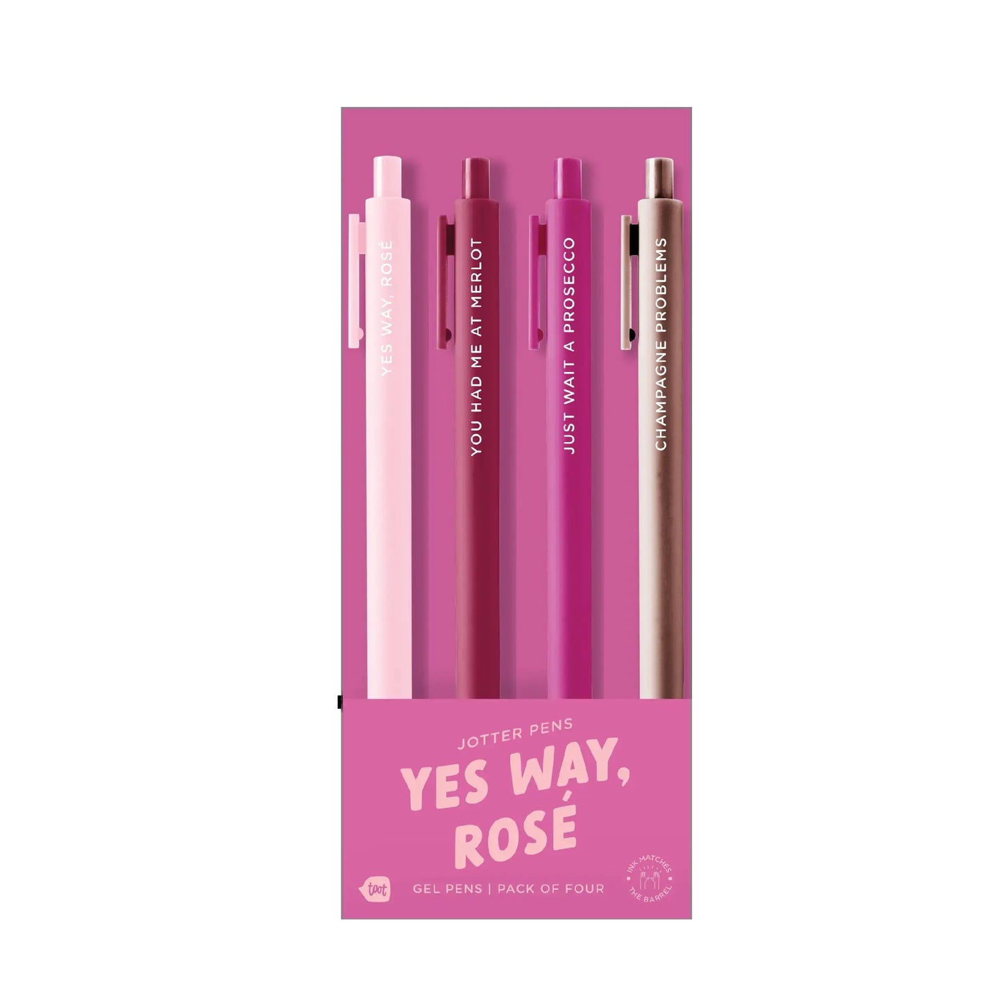 Yes Way, Rose' Jotter Pens Set 4 Pack