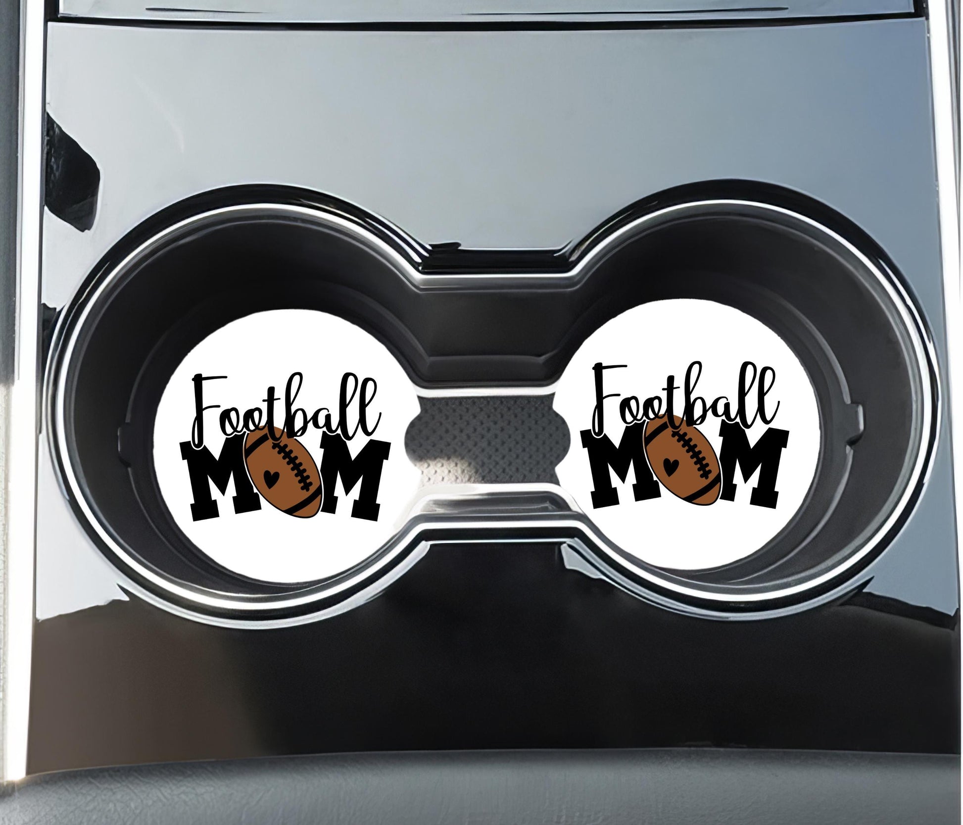 Football Mom - Car Coaster