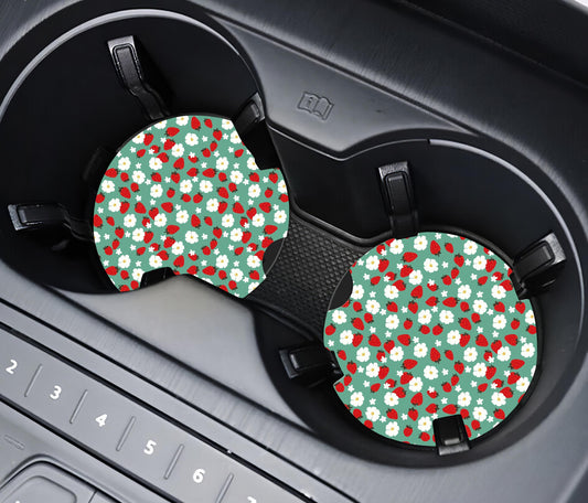 Strawberry Fields- Car Coaster