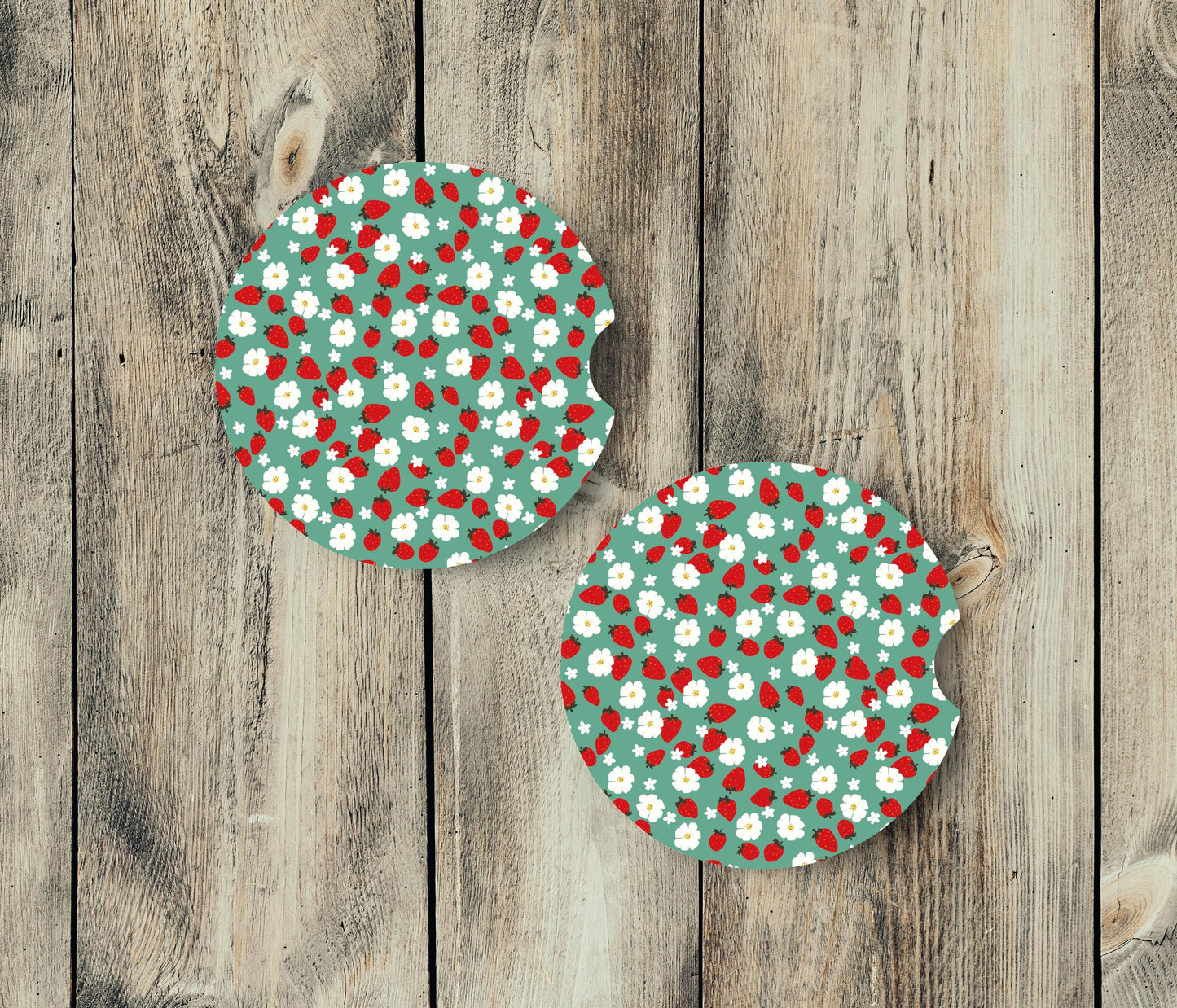 Strawberry Fields- Car Coaster