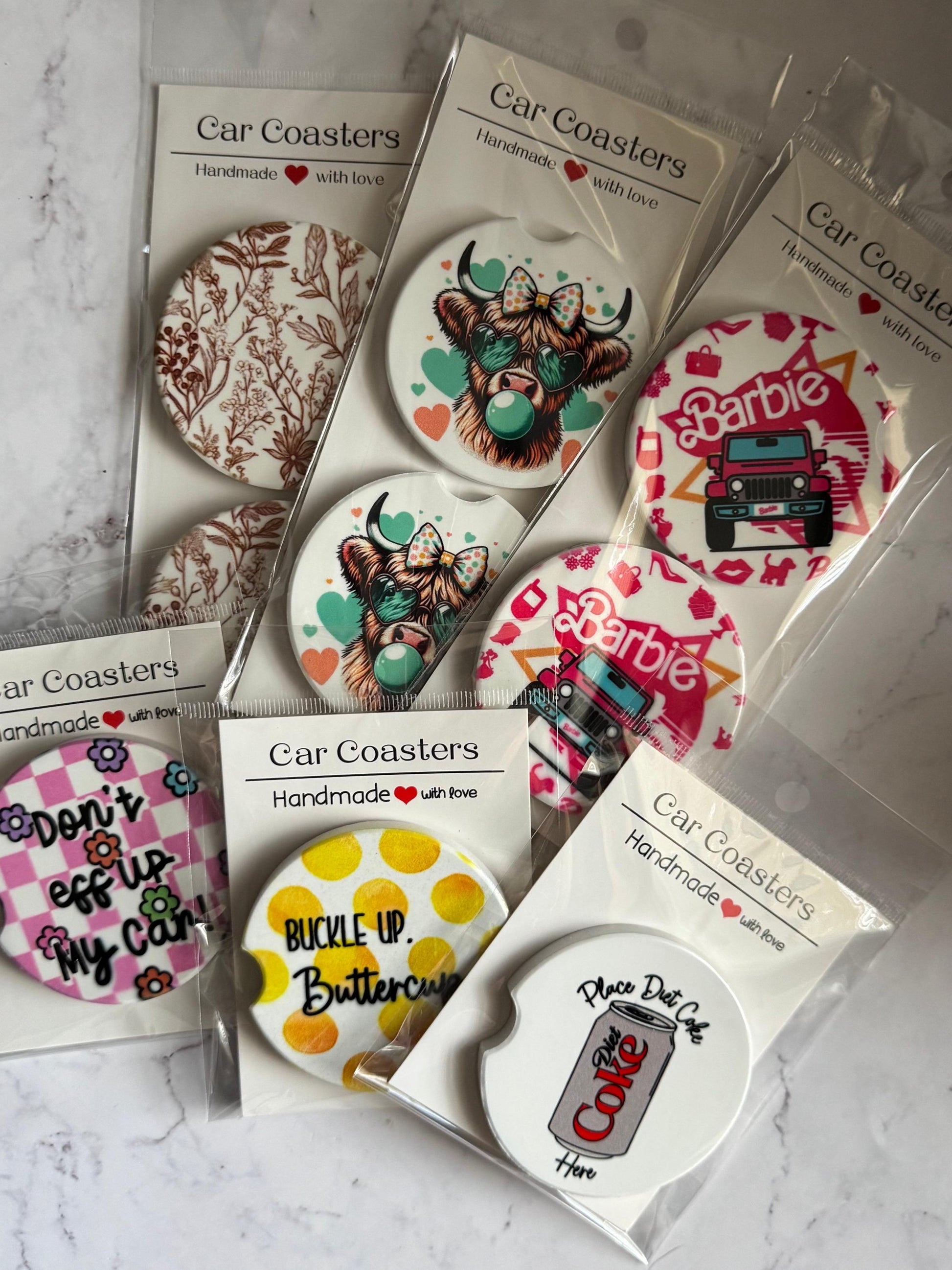 Eves Reading Room- Car Coaster