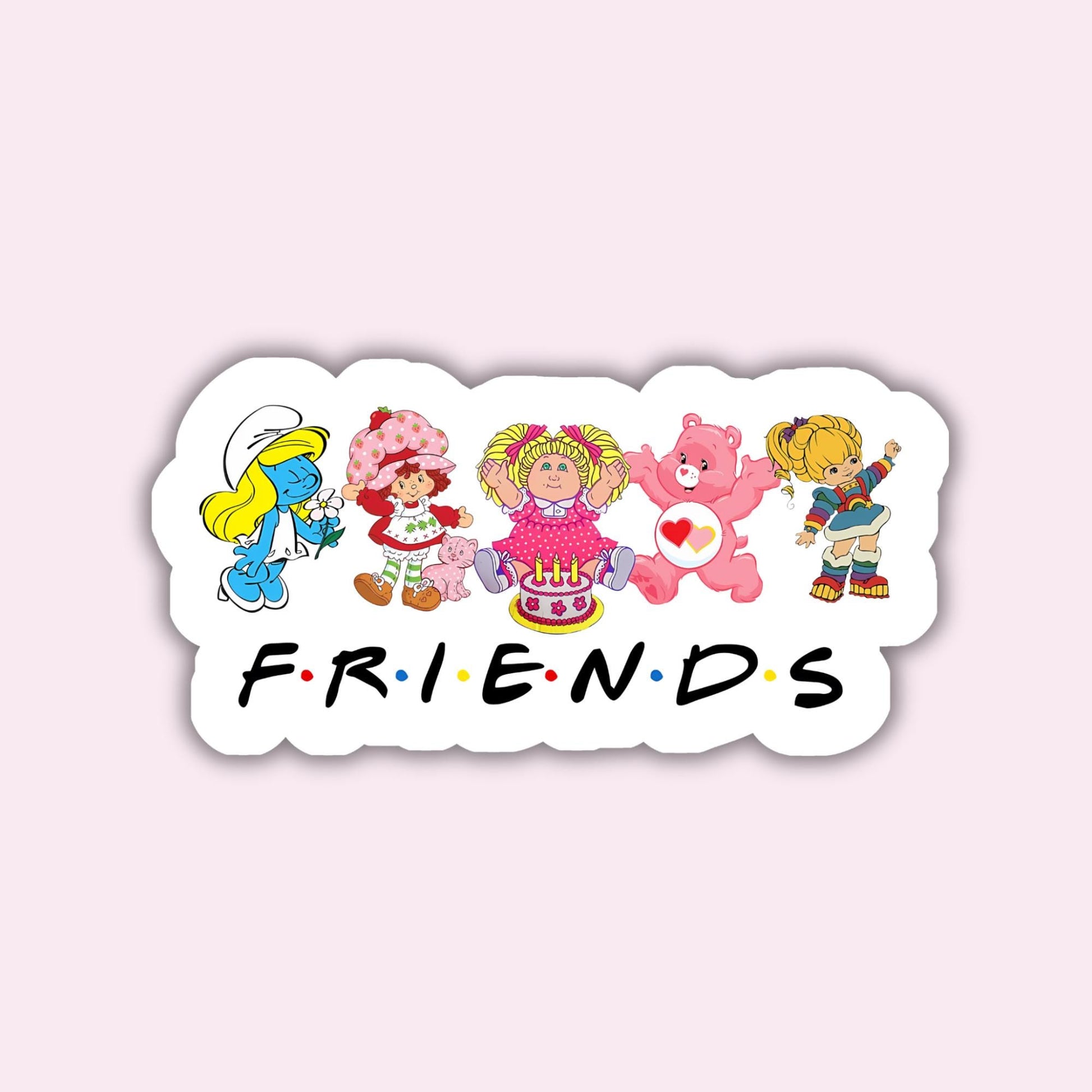 Friends in the 80&#39;s - Sticker