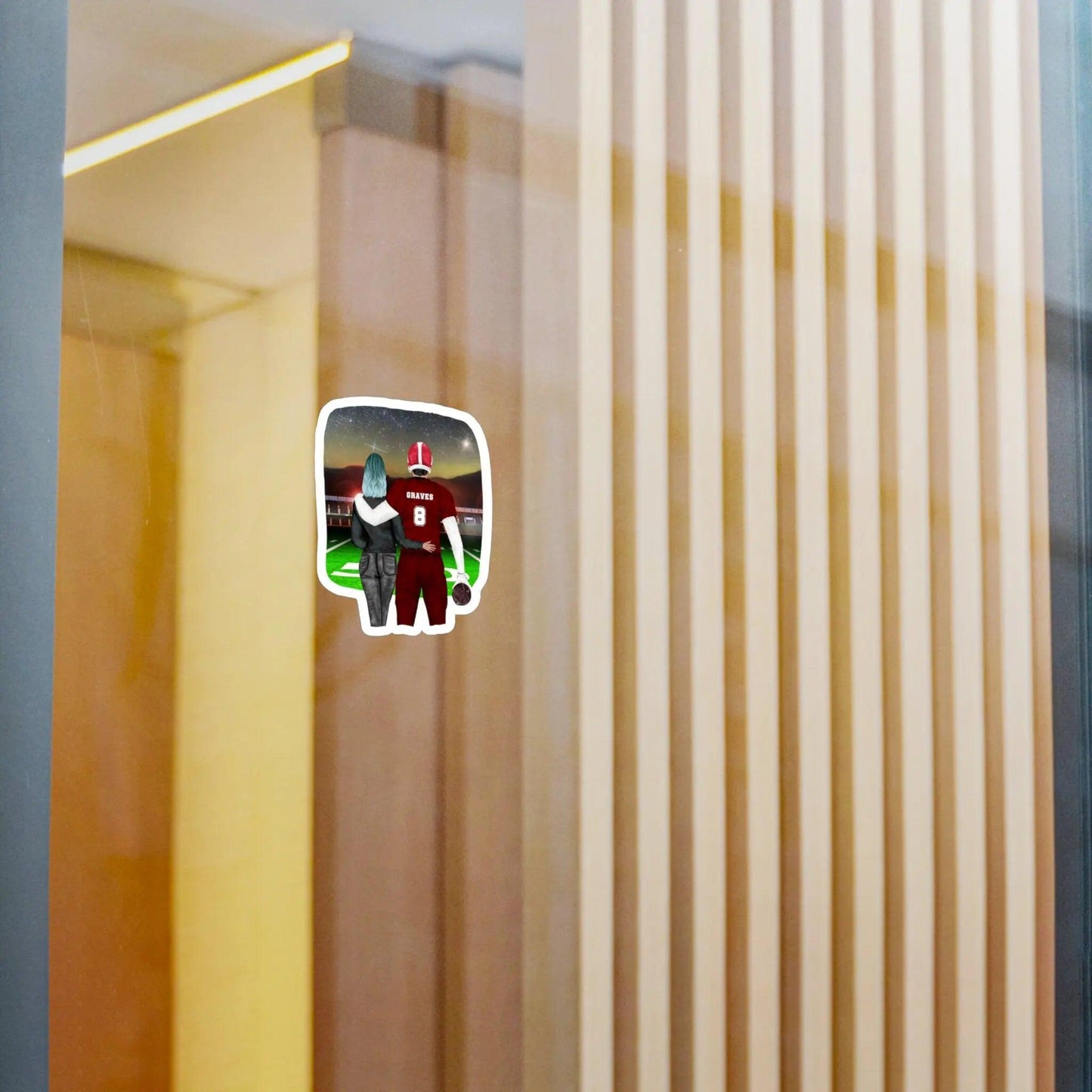 Aiden & Vanessa Graves Vinyl Sticker - "Wall Winnipeg and Me" Inspired - Harper Grace Press