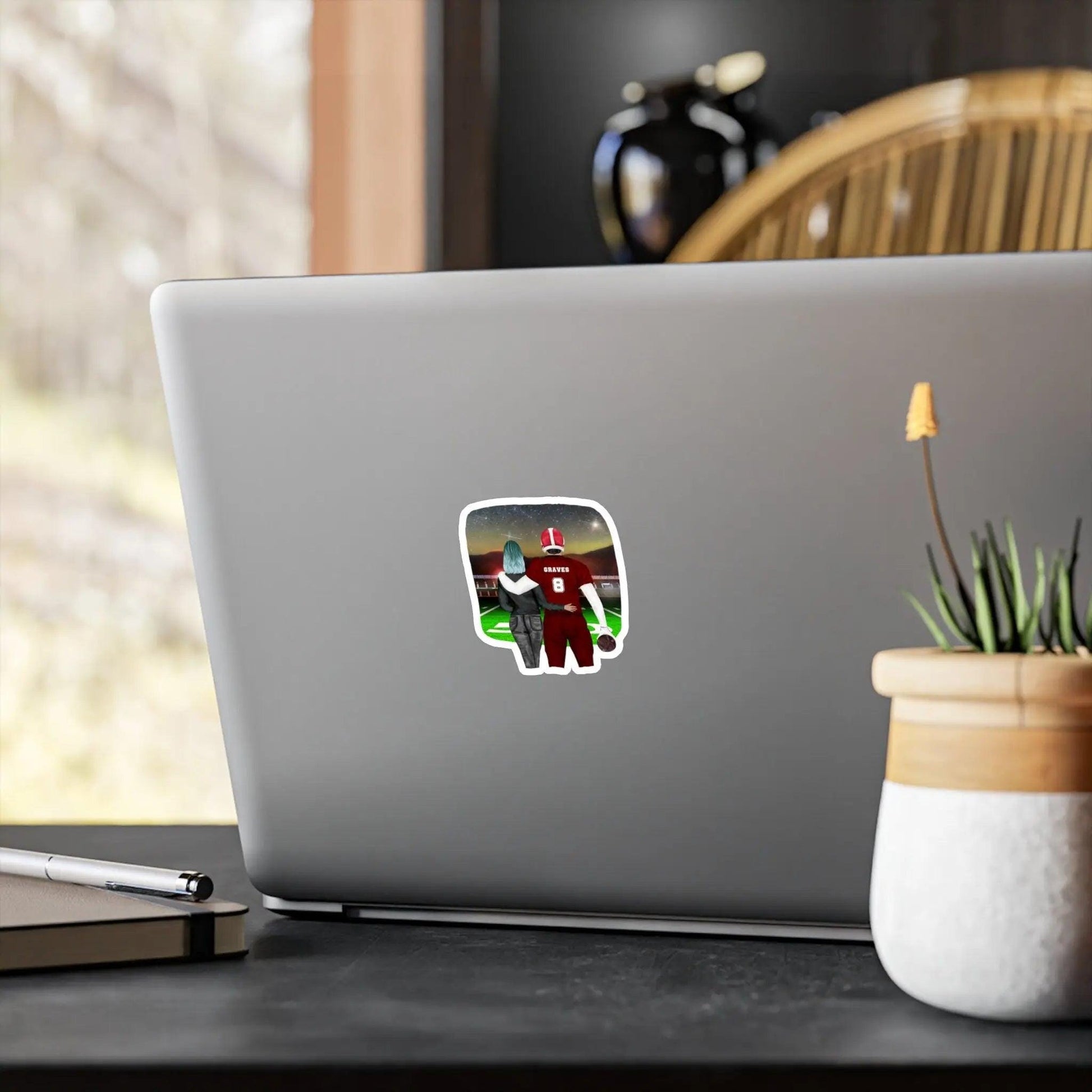 Aiden & Vanessa Graves Vinyl Sticker - "Wall Winnipeg and Me" Inspired - Harper Grace Press