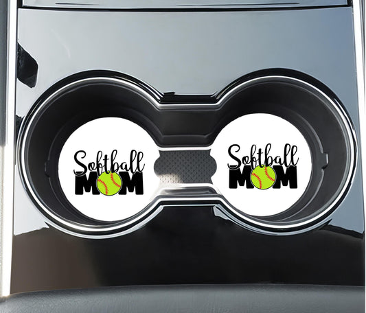 Softball Mom - Car Coaster