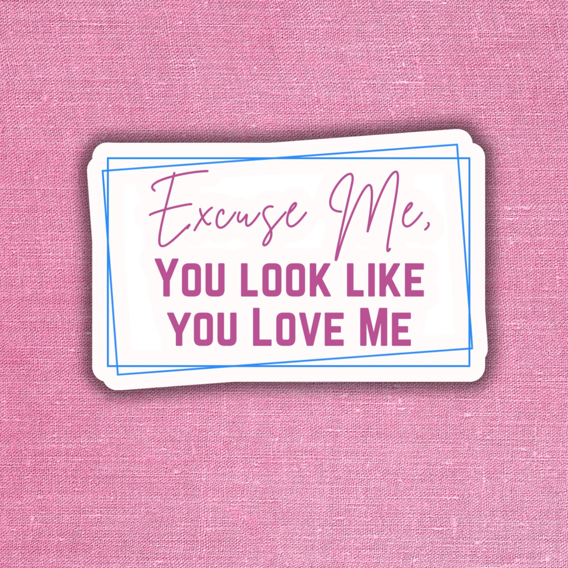 Excuse me, You look like you love me - Sticker