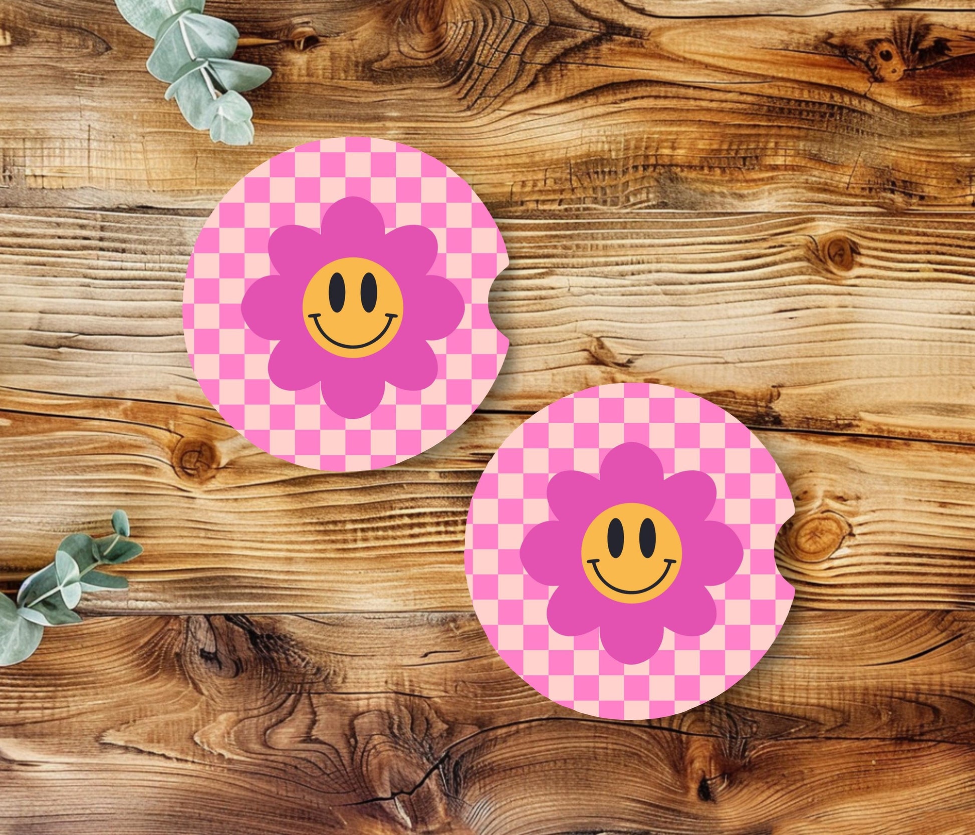 Smile Daisy - Car Coaster