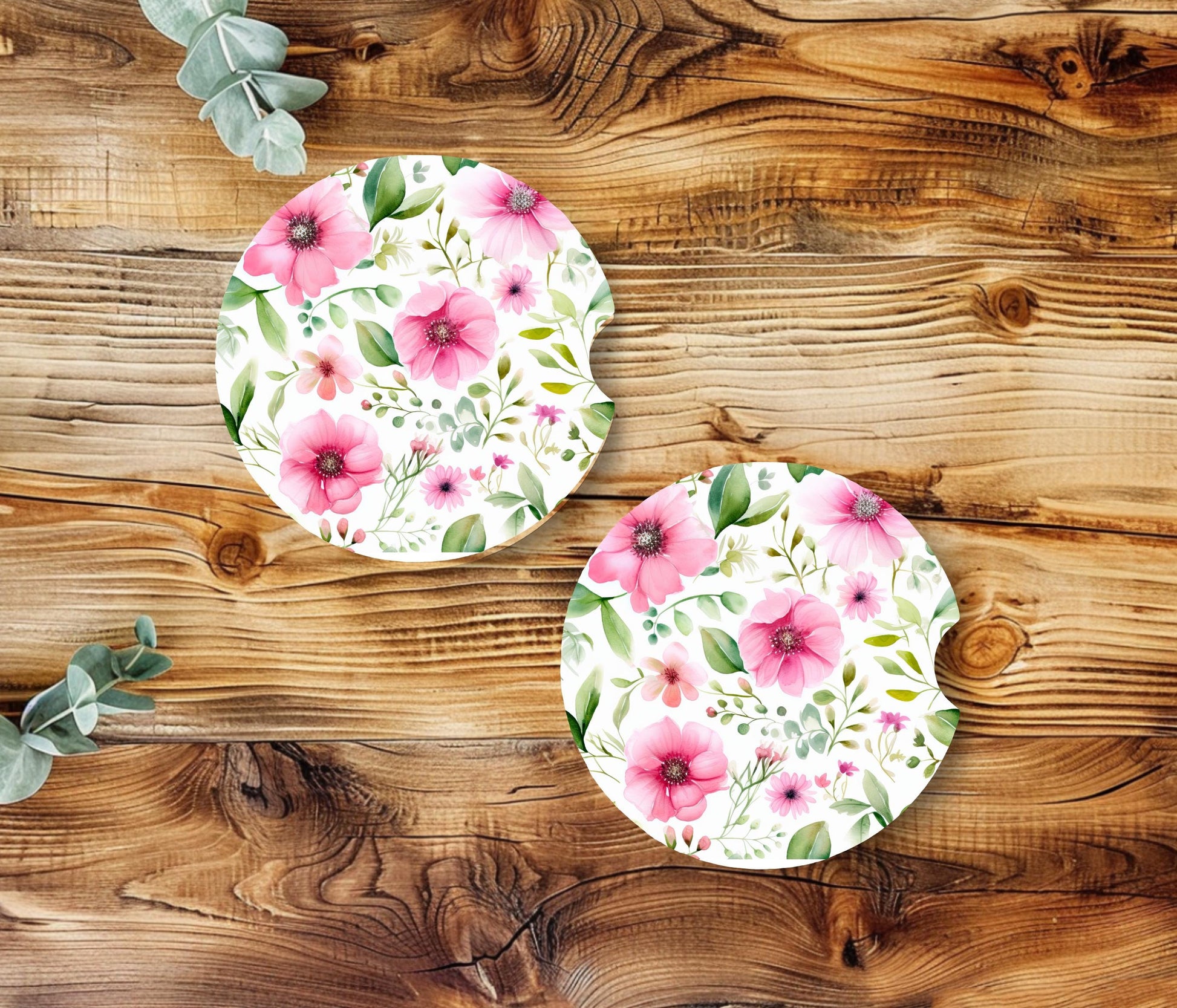 English Ivy Rose - Car Coaster