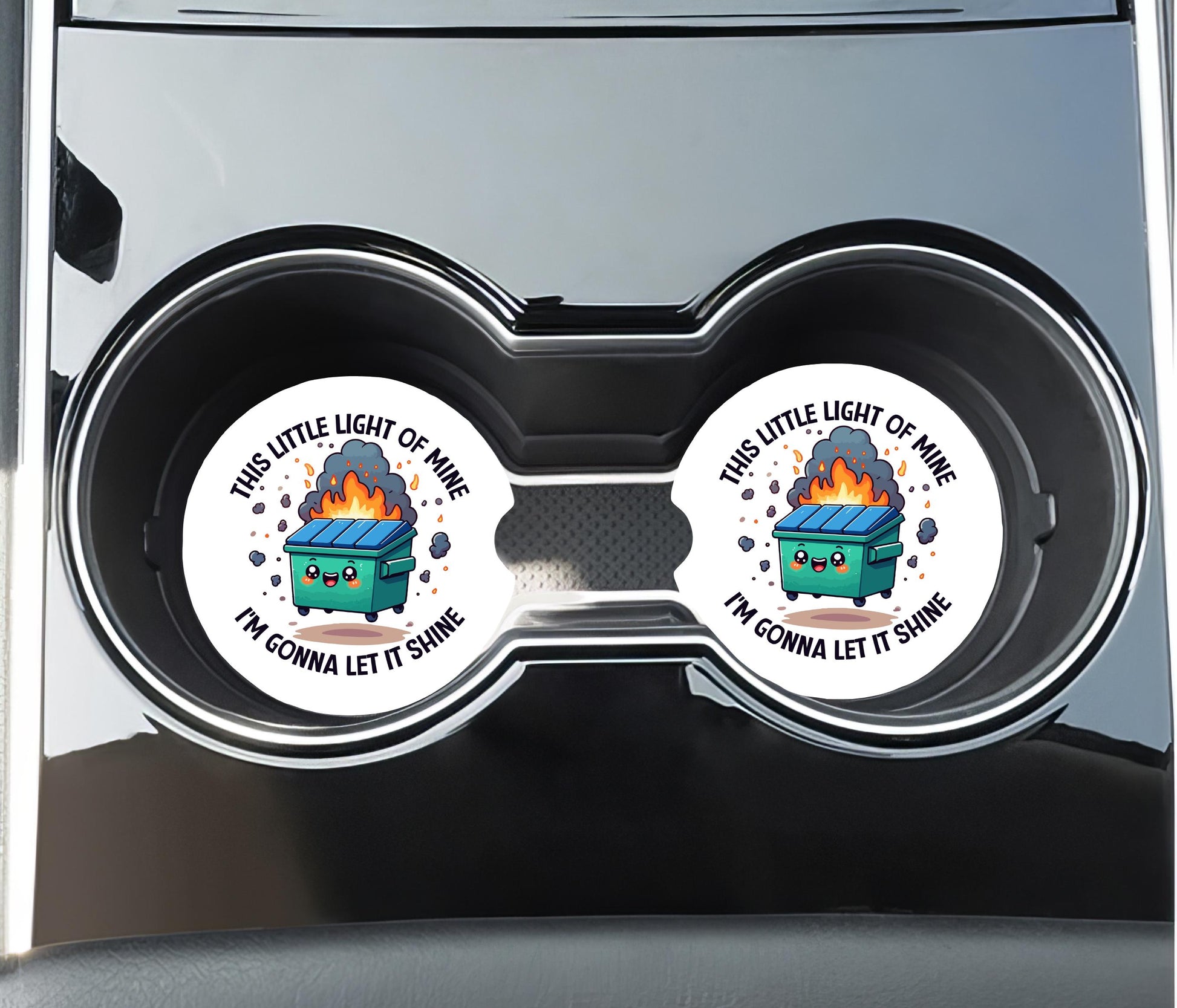 Dumpster - This little light of mine - Car Coaster